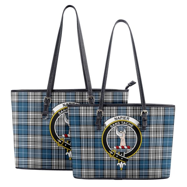 Napier Modern Tartan Crest Leather Tote Bag Online Sale - Image 4