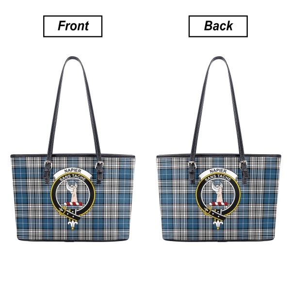 Napier Modern Tartan Crest Leather Tote Bag Online Sale - Image 3