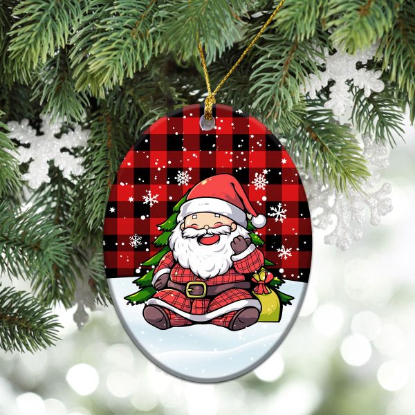 McGregor Rob Roy Modern Tartan Christmas Ceramic Ornament - Scottish Santa Style For Discount - Image 3