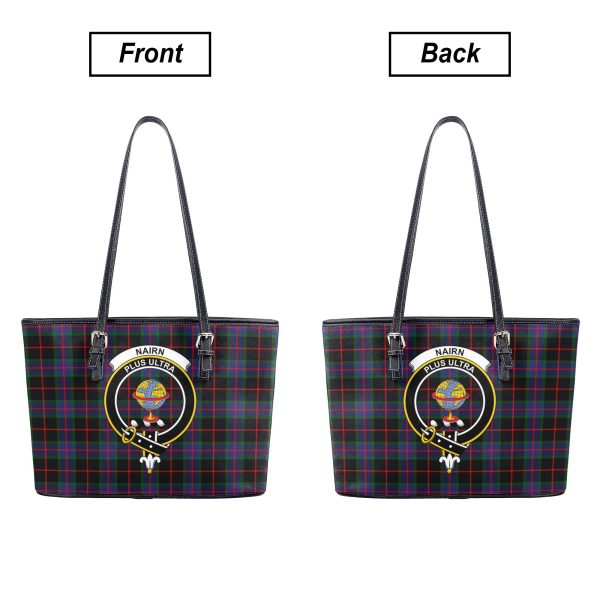 Nairn Tartan Crest Leather Tote Bag on Sale - Image 3