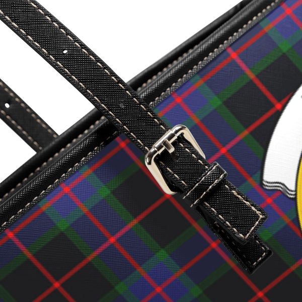 Nairn Tartan Crest Leather Tote Bag on Sale - Image 5