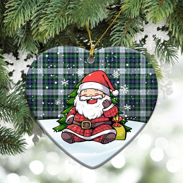 MacKenzie Dress Ancient Tartan Christmas Ceramic Ornament - Scottish Santa Style Supply - Image 5