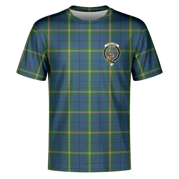 Clelland Tartan Crest T-shirt For Discount