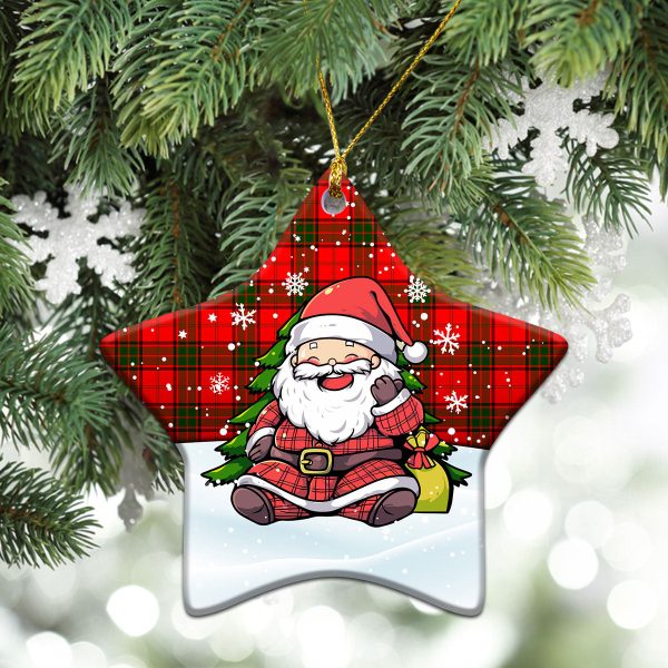 Maxtone Tartan Christmas Ceramic Ornament - Scottish Santa Style Sale - Image 4