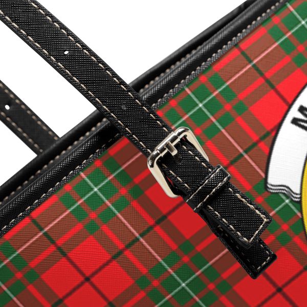 McAulay Modern Tartan Crest Leather Tote Bag Online - Image 5