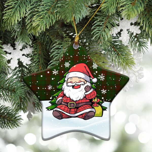 Maxwell Hunting Tartan Christmas Ceramic Ornament - Scottish Santa Style Online now - Image 4