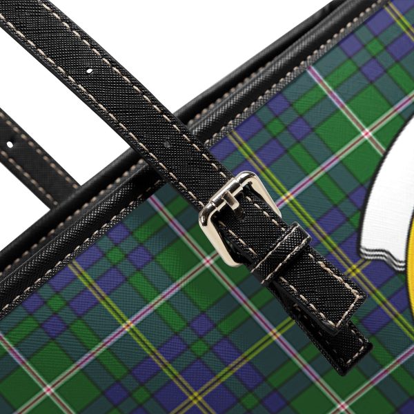 Orr Tartan Crest Leather Tote Bag Sale - Image 5