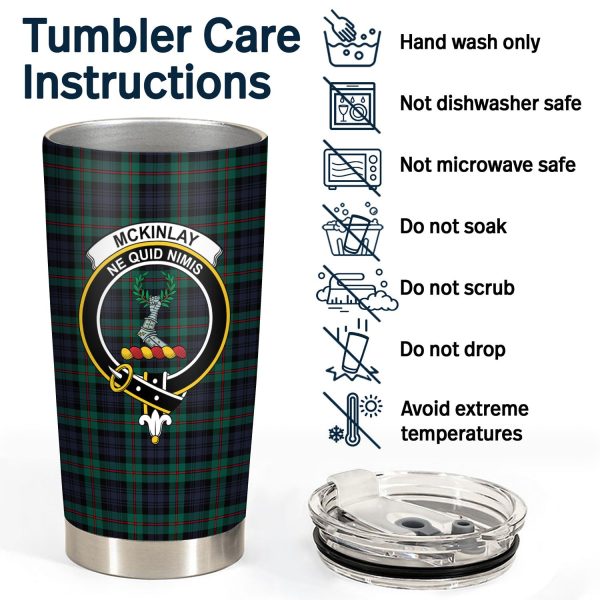 McKinlay Modern Tartan Crest Tumbler Sale - Image 4