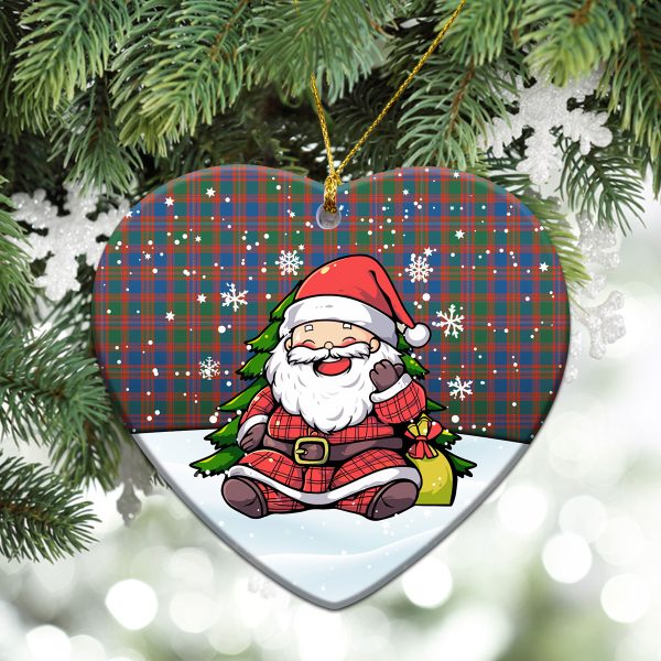 McIntyre Ancient Tartan Christmas Ceramic Ornament - Scottish Santa Style Online Sale - Image 5
