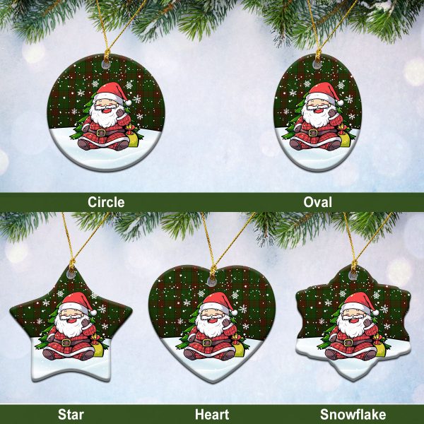 Maxwell Hunting Tartan Christmas Ceramic Ornament - Scottish Santa Style Online now