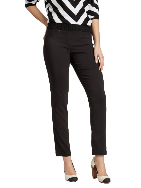 Millennium Faux Pockets Straight Leg Pants Cheap